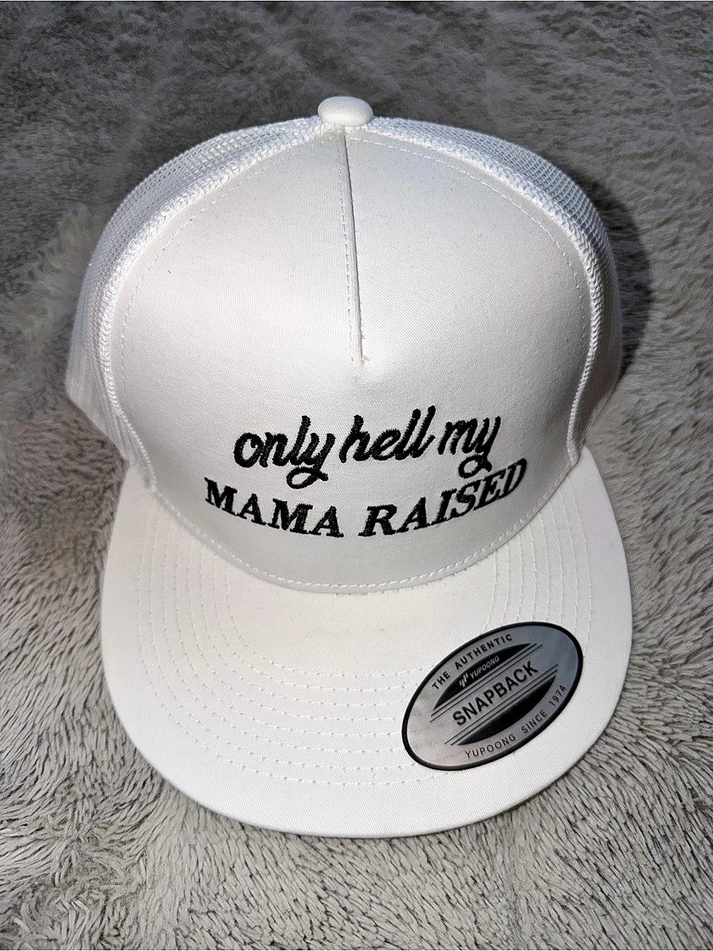 Yupoong Classics 6006 Classic Trucker Hat White Trucker Hat